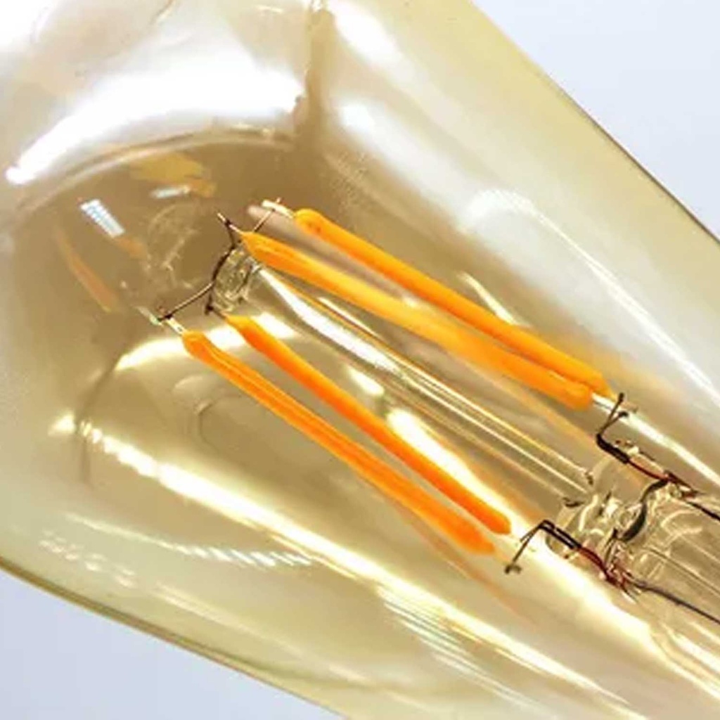 Bombillo Led Fil. Ambar ST64 110V E27 8W 3000K