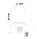 Bombillo Led Efecto Llama 85/265V E27 5W 1600K