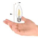 Bombillo Led Filamento C35 110V E14 4W
