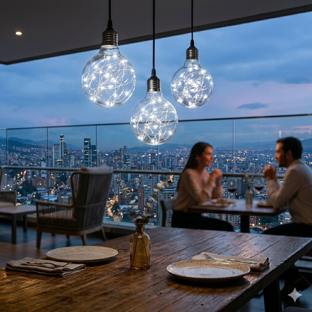 Bombillo Led Filamento G80 110V 2W E27