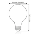 Bombillo Led Filamento G80 110V 2W E27