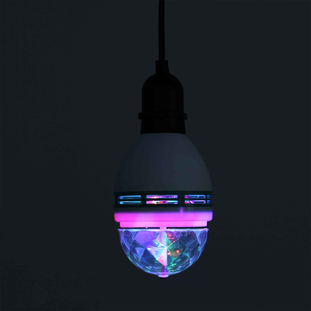 Bombillo Led Giratorio RGB 110V E27 2W