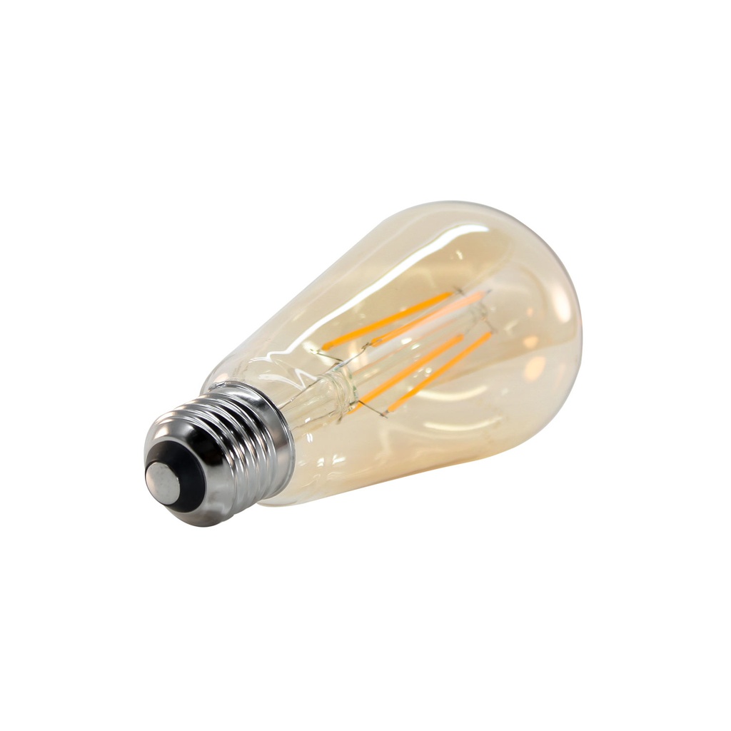 Bombillo Led Fil. Ambar ST64 110V E27 8W 3000K
