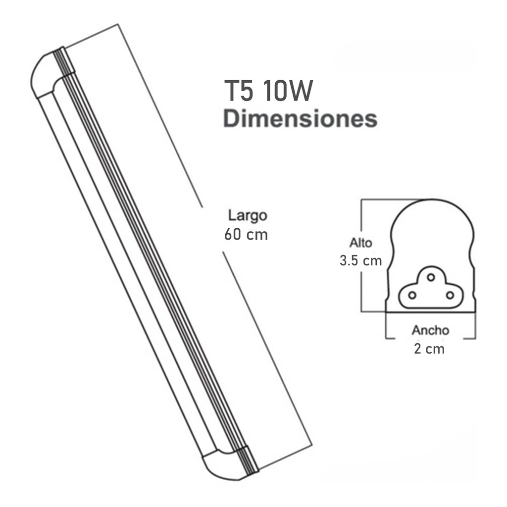 Lámpara Led T5 85/265V