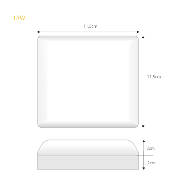 Panel Led Infinity 85/265V Cuadrado