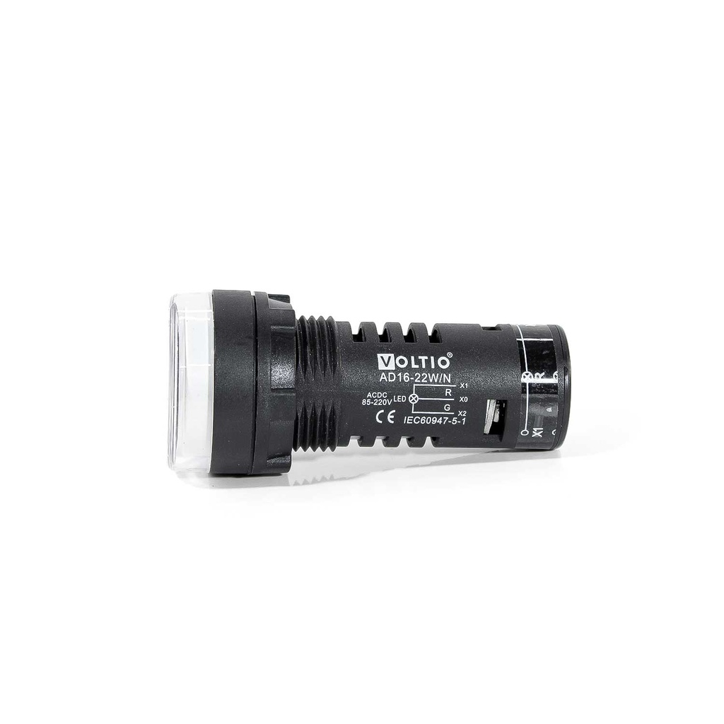 Piloto Indicador Polo a Tierra 22mm 110/220V