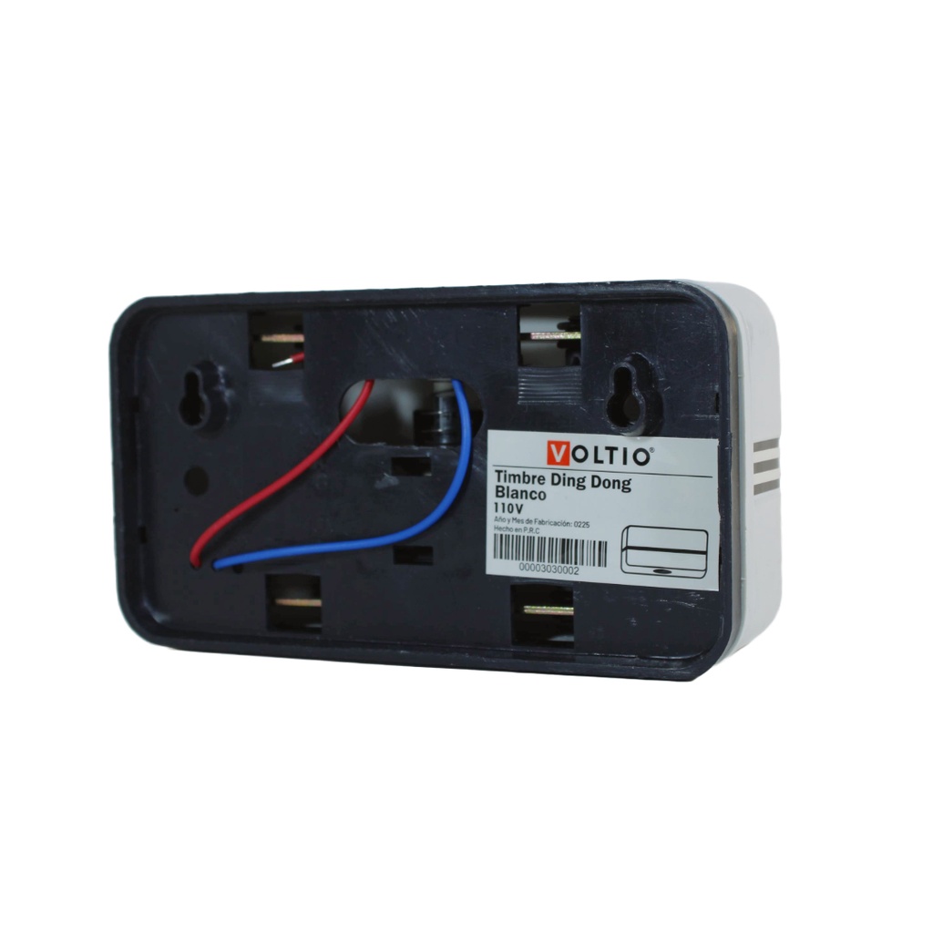 Timbre Ding Dong 110/220V Blanco