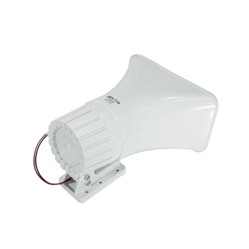 Sirena Para Alarma 12VDC Blanco