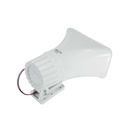 Sirena Para Alarma 12VDC Blanco