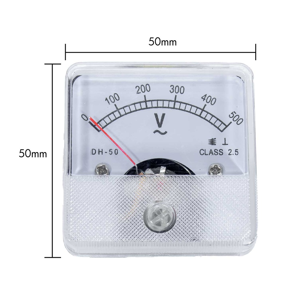 Voltímetro Análogo 50 x 50 mm
