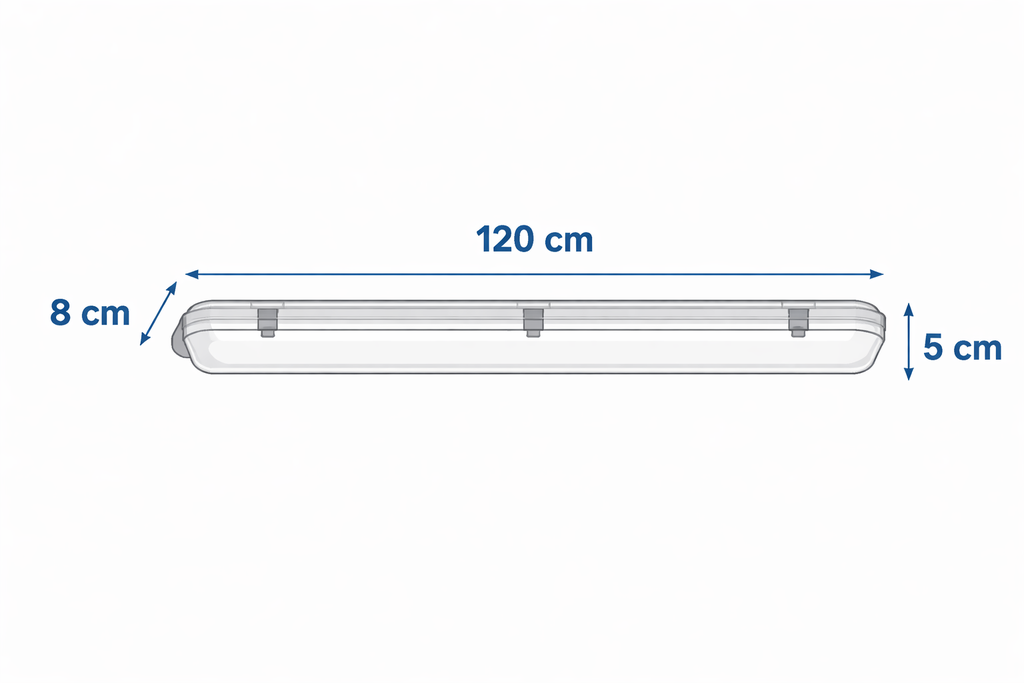 Lámpara Hermética Led 110/220V 40W 6500K