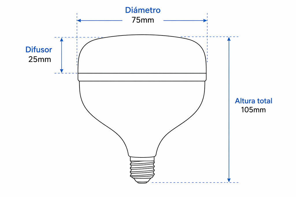 Bombillo Led Toledo 110V E27 6500K