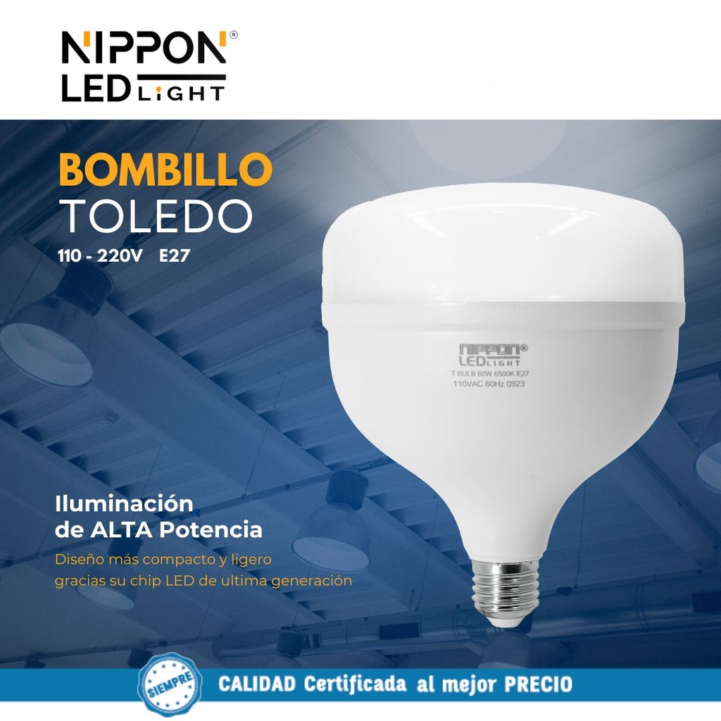 Bombillo Led Toledo 110V E27 6500K