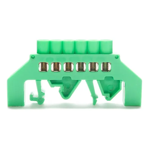 Barraje Distribución Montaje Riel Verde