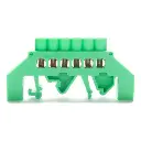 [2190324] Barraje Distribución Montaje Riel Verde (10P)