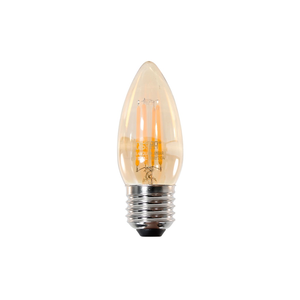 Bombillo Led Fil. Ambar C35 110V 4W 3000K