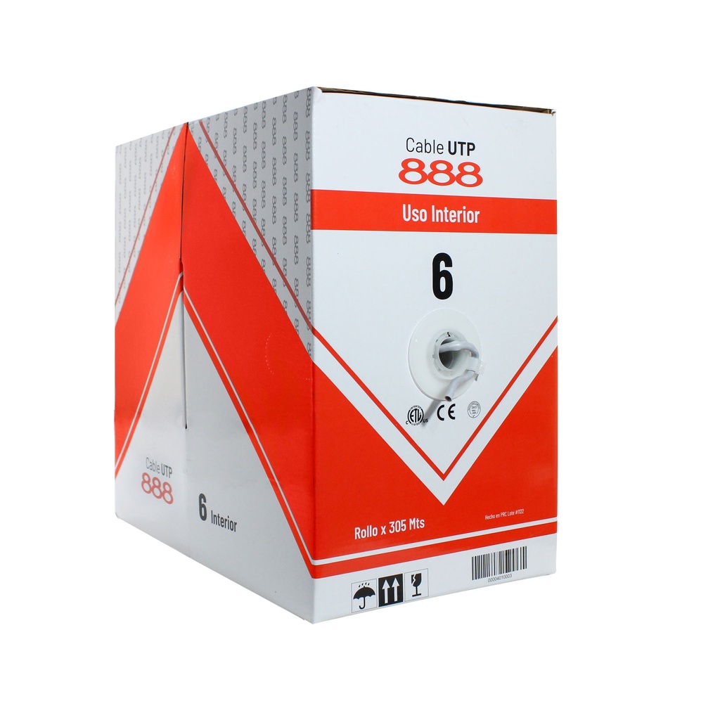 Cable UTP Interior Rollo x 305 Mts