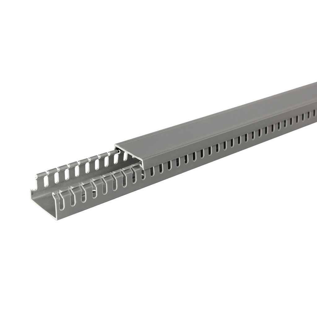 Canaleta Ranurada Gris