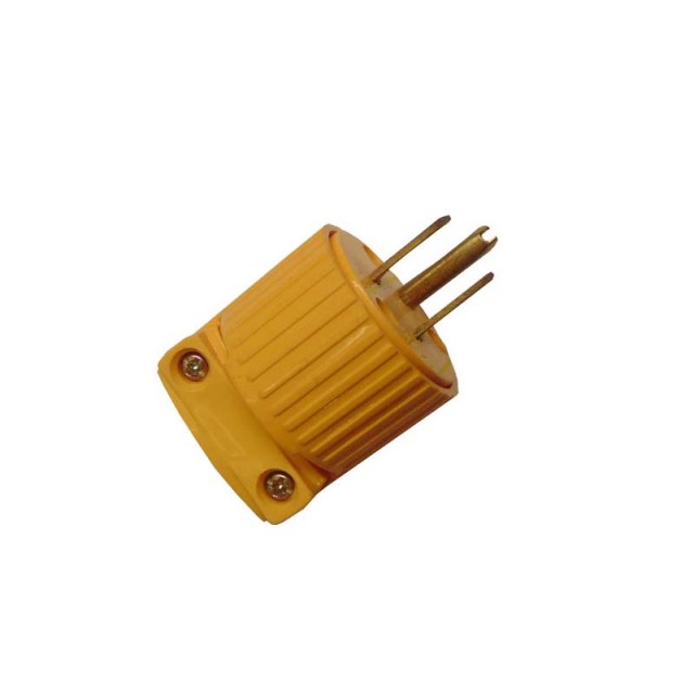 Clavija Baquelita 3P x 15A Amarillo