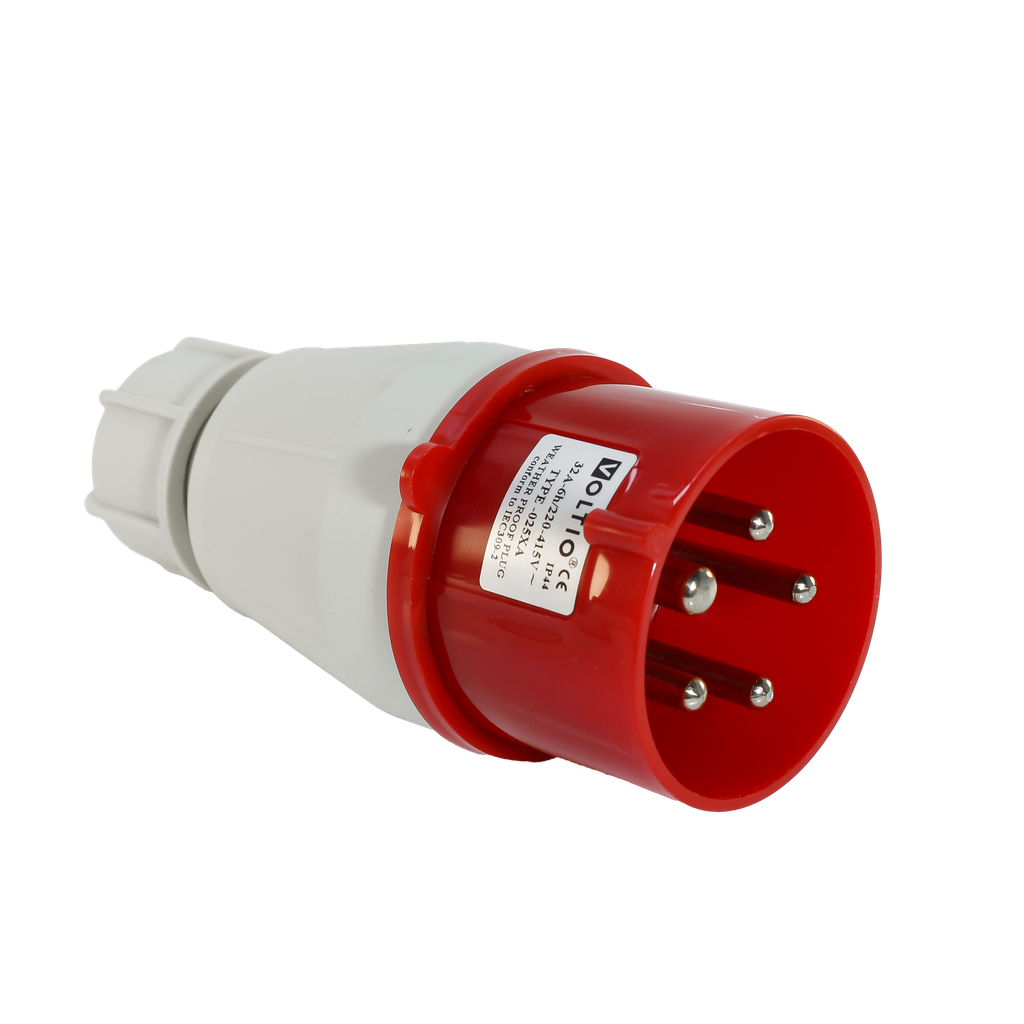 Clavija Industrial IP44 Rojo
