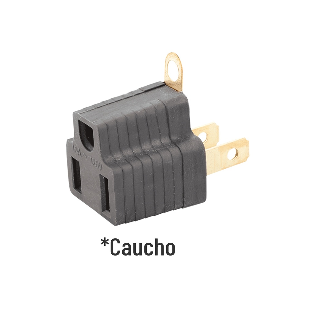 Convertidor Clavija 3P A 2P 15A 125V