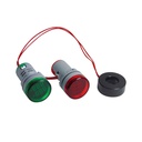 Piloto Indicador Voltios/Amperios 22mm