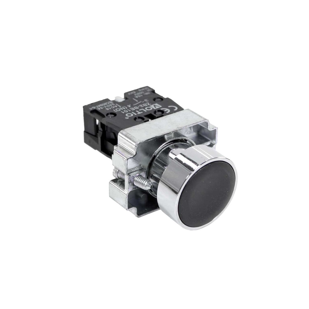Pulsador NO 3P 22 mm Con Bloque