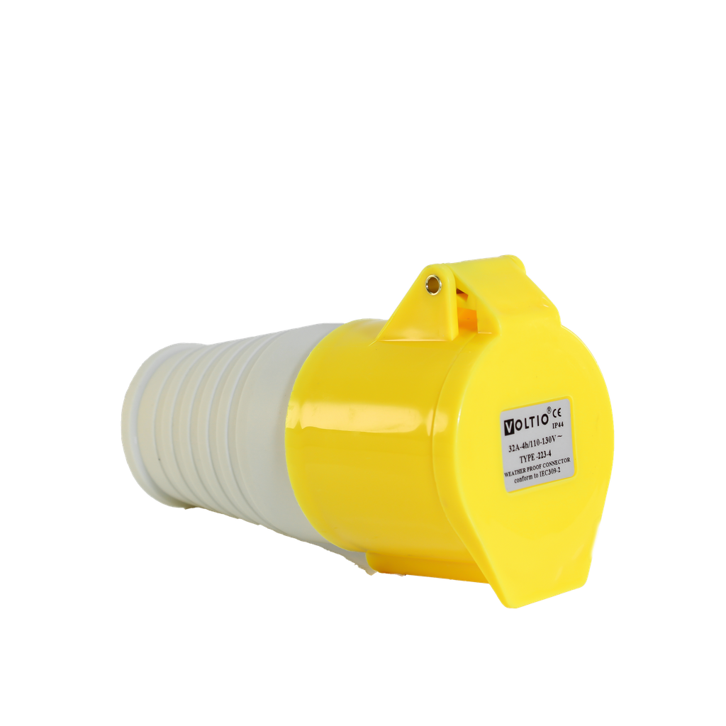 Toma Aérea Ind. IP44 Amarillo 3P