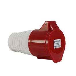 Toma Aérea Ind. IP44 Rojo