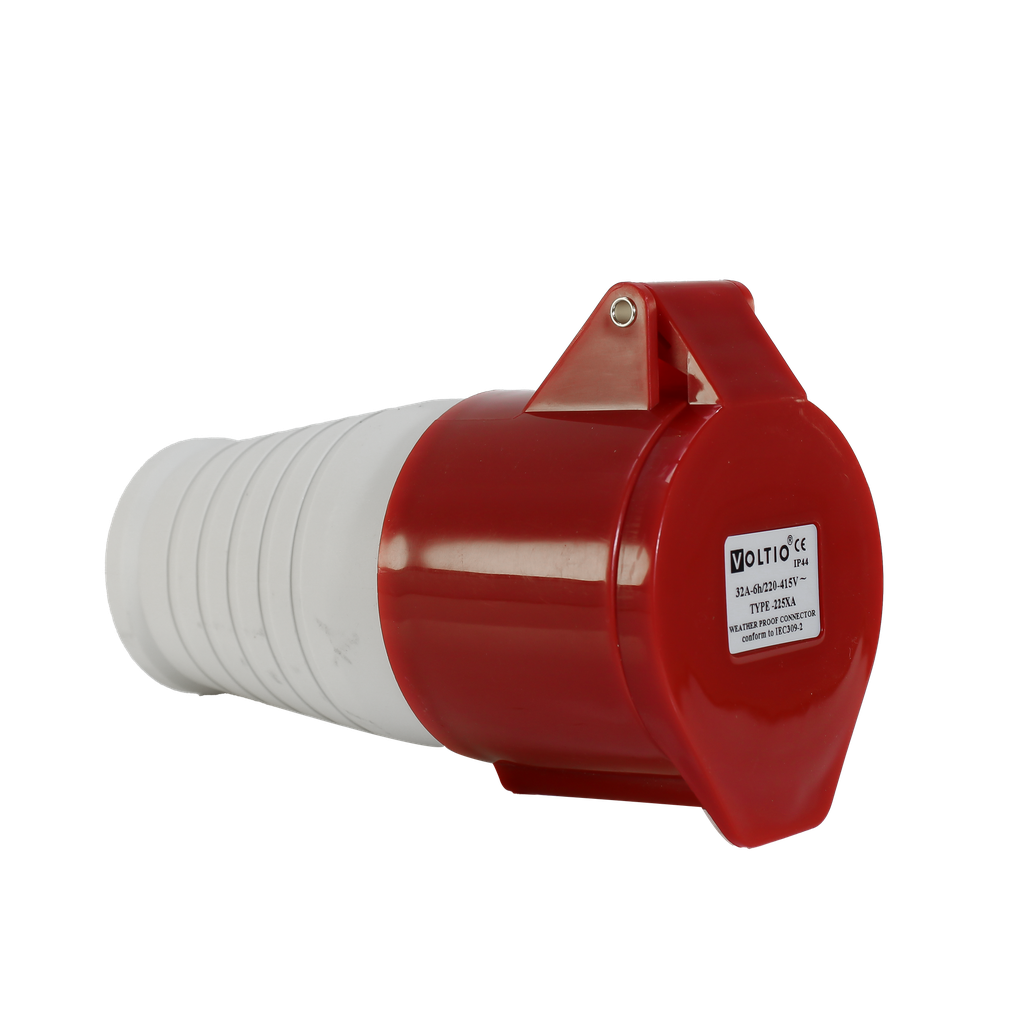 Toma Aérea Ind. IP44 Rojo