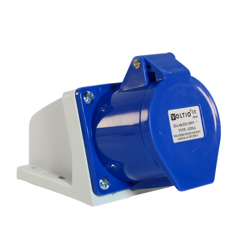 Toma Sobreponer Ind. IP44 Azul 3P