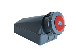 Toma Sobreponer Ind. IP67 Rojo