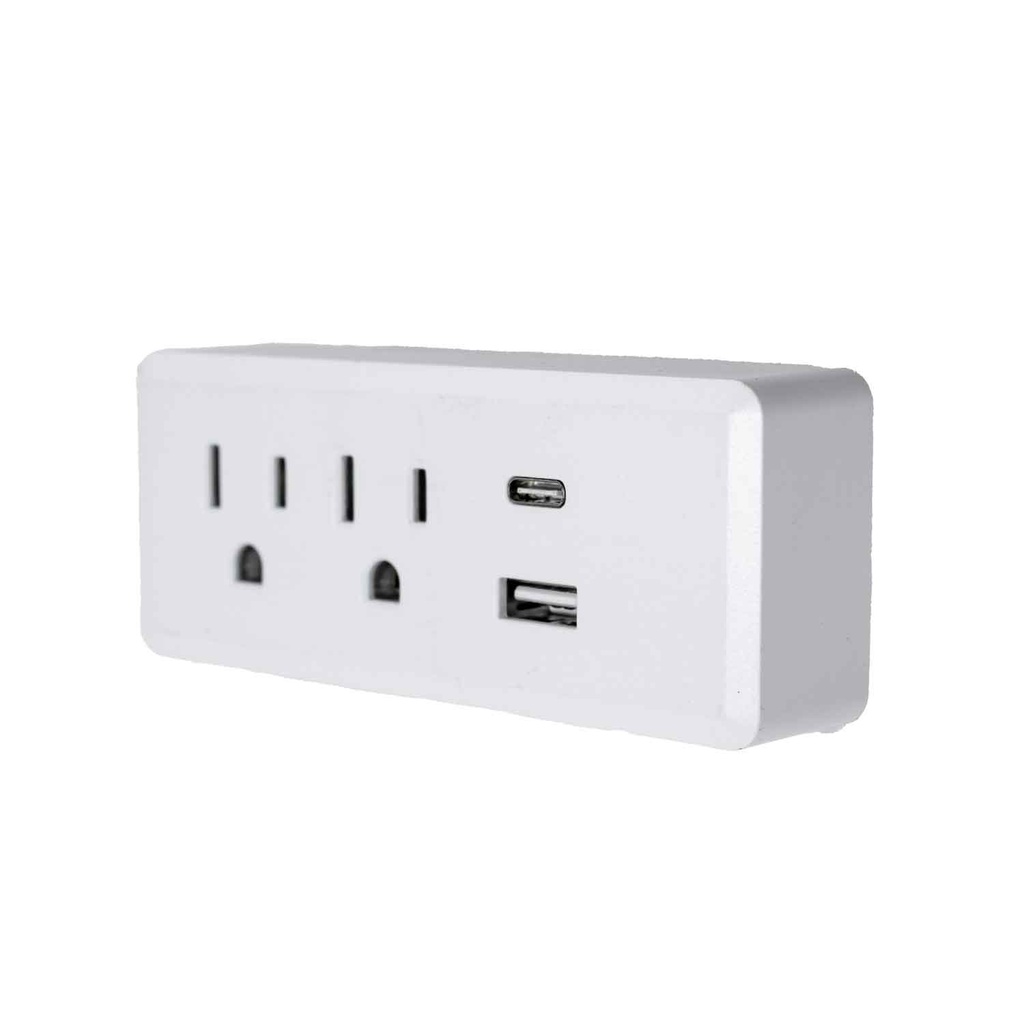 Multitoma USB 2 Salidas - USB Tipo A / Tipo C