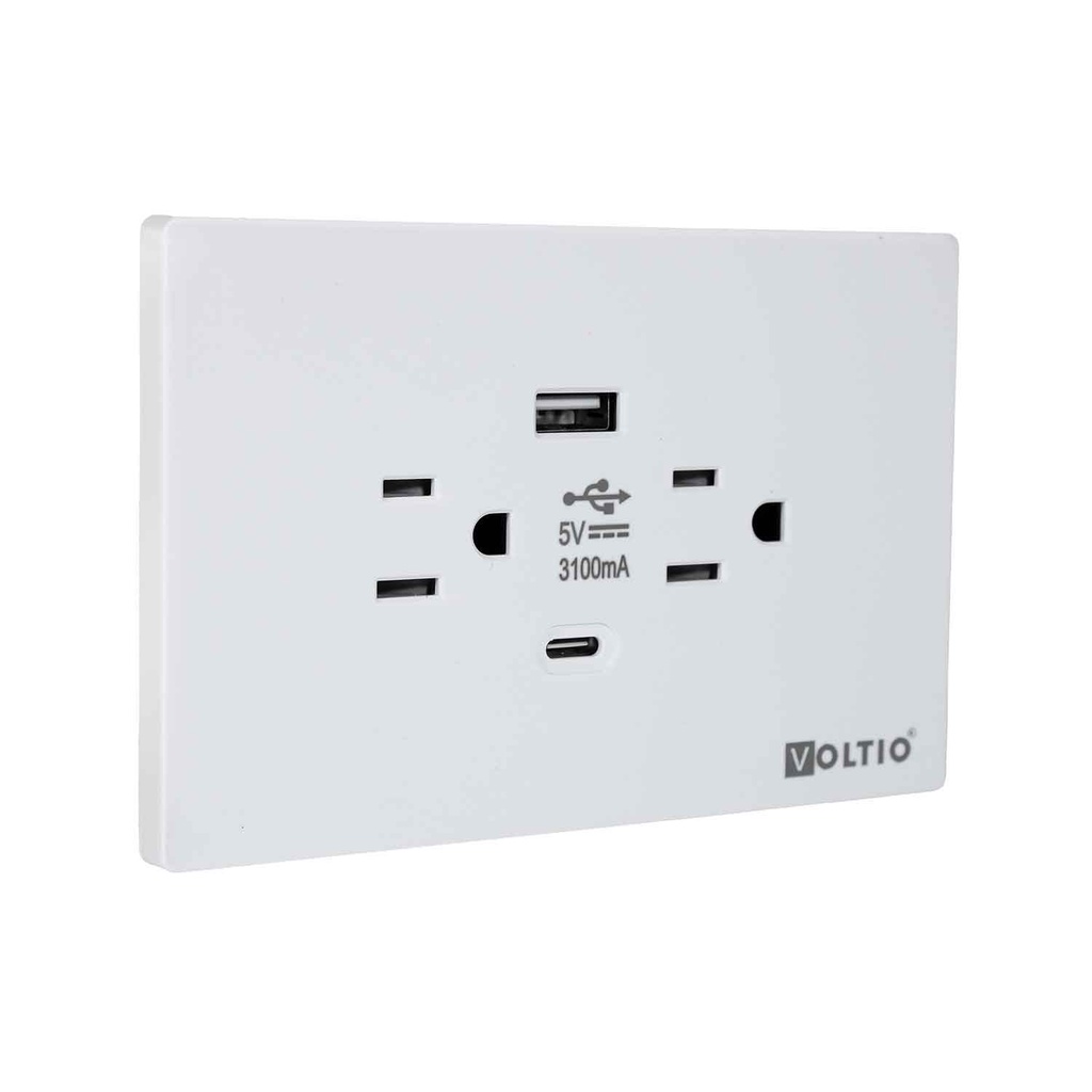 L. Gemini Toma + USB 15A 125V