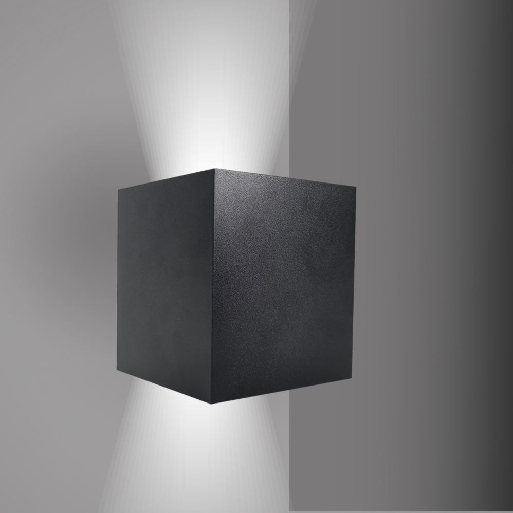 Aplique Cubo Led Plástico 85/265V 4W 3000K