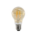 Bombillo Led Fil. Ambar A60 110V E27 6W 3000K
