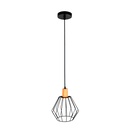 Lámpara Decorativa T2520 110V E27 Negro