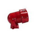 Mini Sirena 110V Metálico Rojo