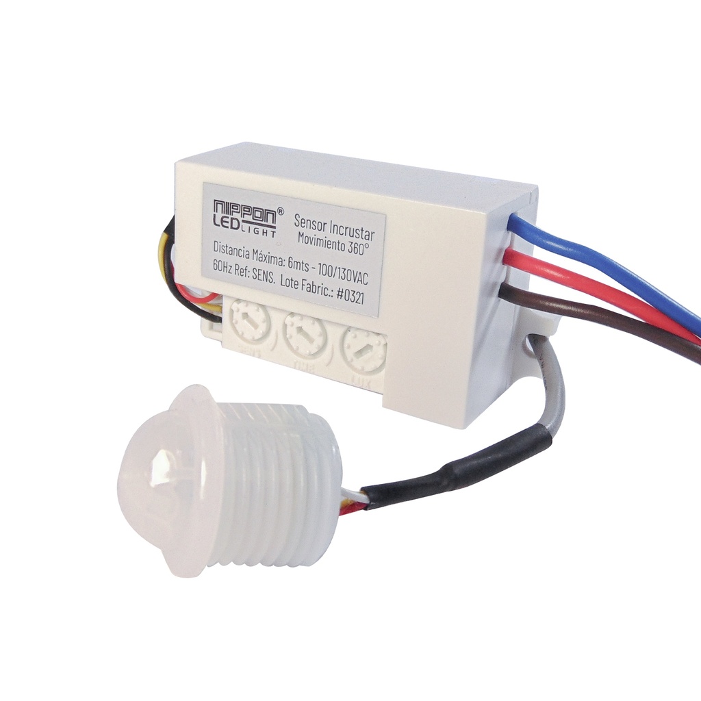 Sensor 100°-360° 110/130V Incrustar