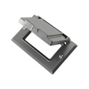 Tapa Tomacorriente Plástica Intemperie Gris