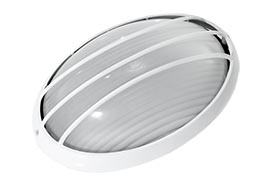 Aplique H26 60W E27 Con Rejilla Ovalado