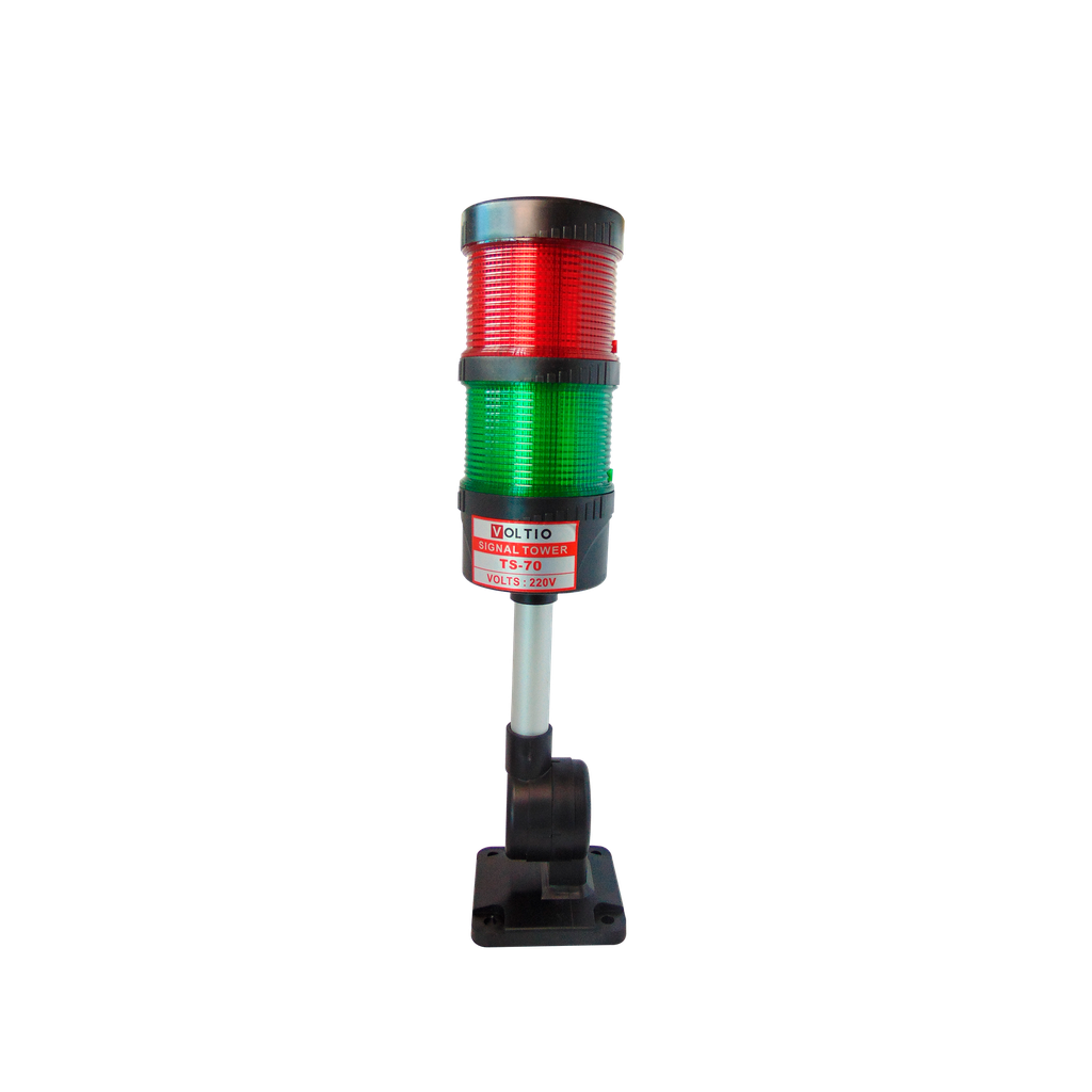 [2180205] Baliza Luz Intermitente 110/220V Rojo - Verde
