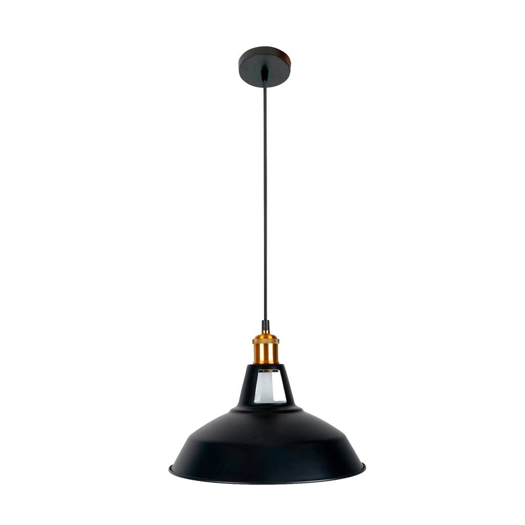 [1200221] Lámpara Decorativa T0302 110V E27 Negro