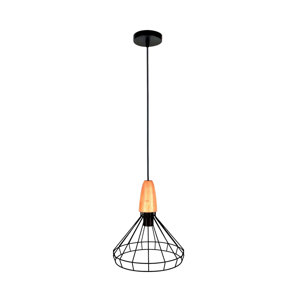 [1200217] Lámpara Decorativa T0854 110V E27 Negro