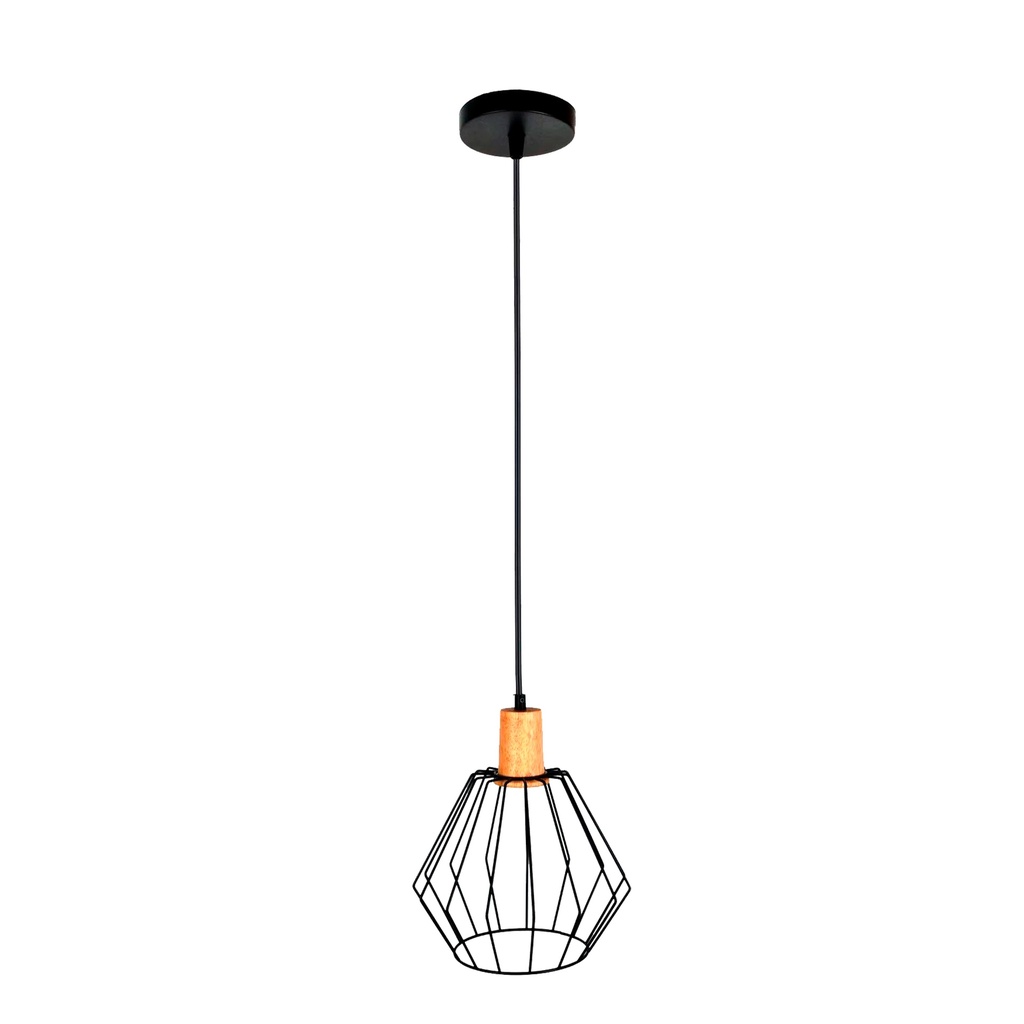 [1200215] Lámpara Decorativa T2520 110V E27 Negro