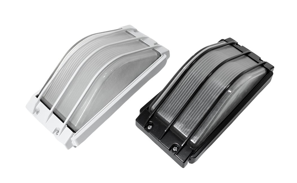 Aplique H38 60W E27 Con Rejilla Rectangular Grande