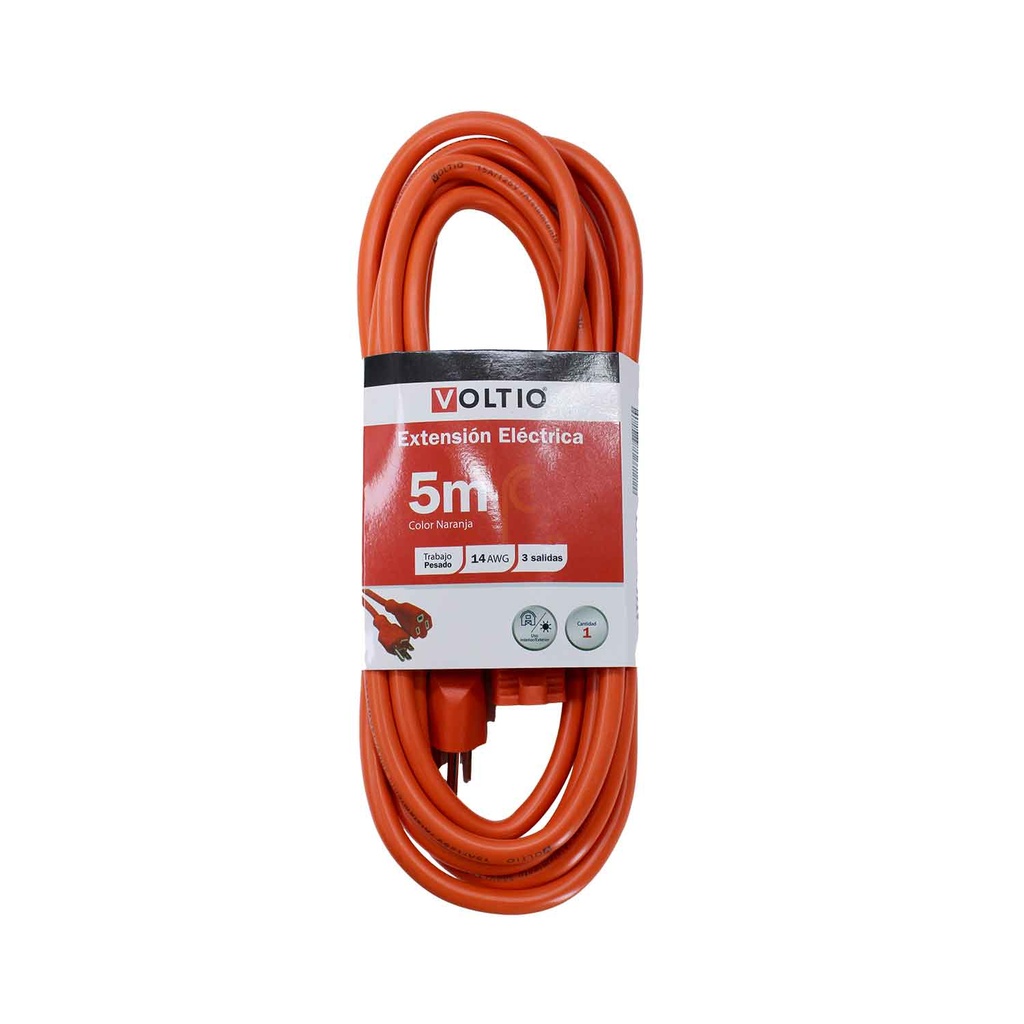 Extensión Eléctrica Exterior Naranja