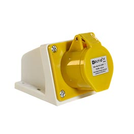 Toma Sobreponer Ind. IP44 Amarillo 3P