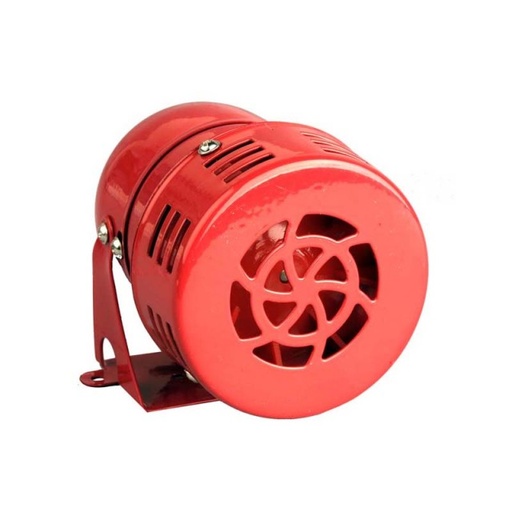 [2180301] Mini Sirena 110V Metálico Rojo