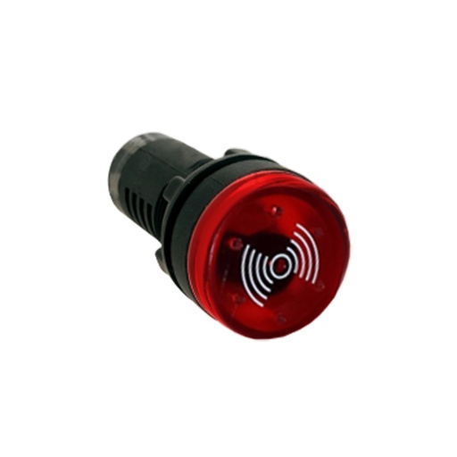 [2180352] Zumbador Luminoso 22 mm 110/220V Rojo